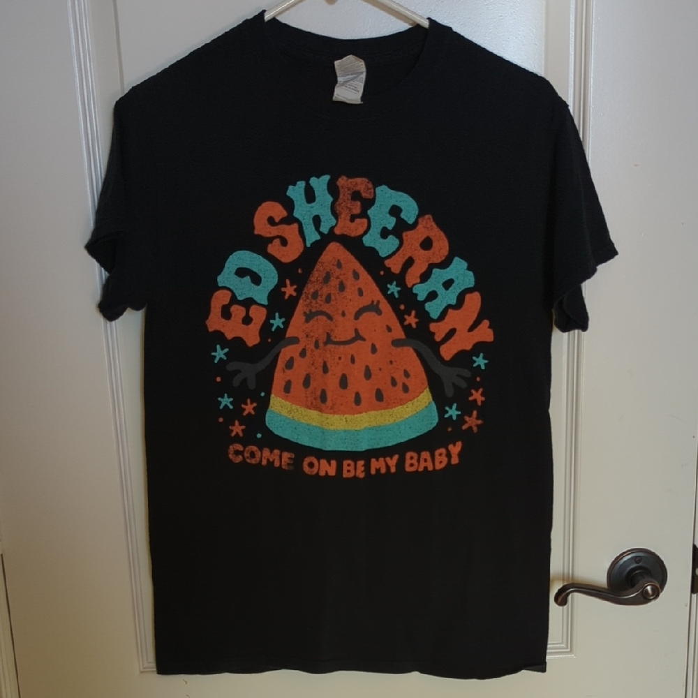 Gildan Ed Sheeran Come On Be My Baby Watermelon Tee